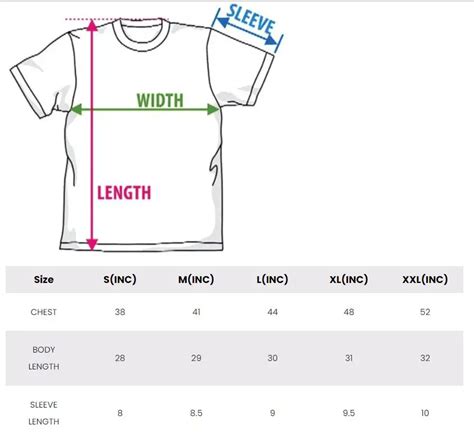 vlone size chart.